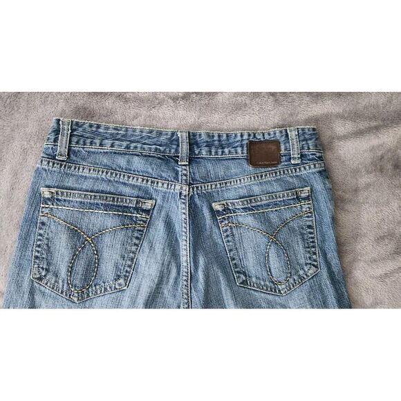 Calvin Klein Relaxed Straight‎ Size Leg 30/10 Blue Jeans RN 36009 - Picture 12 of 13